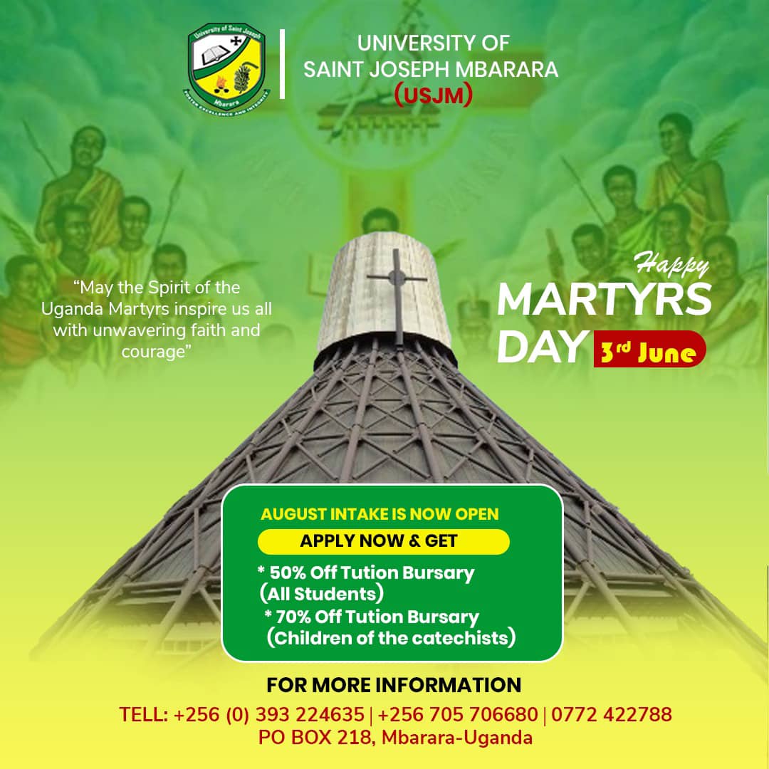 USJM Celebrates Uganda Martyrs Day and Welcomes August Intake Applications