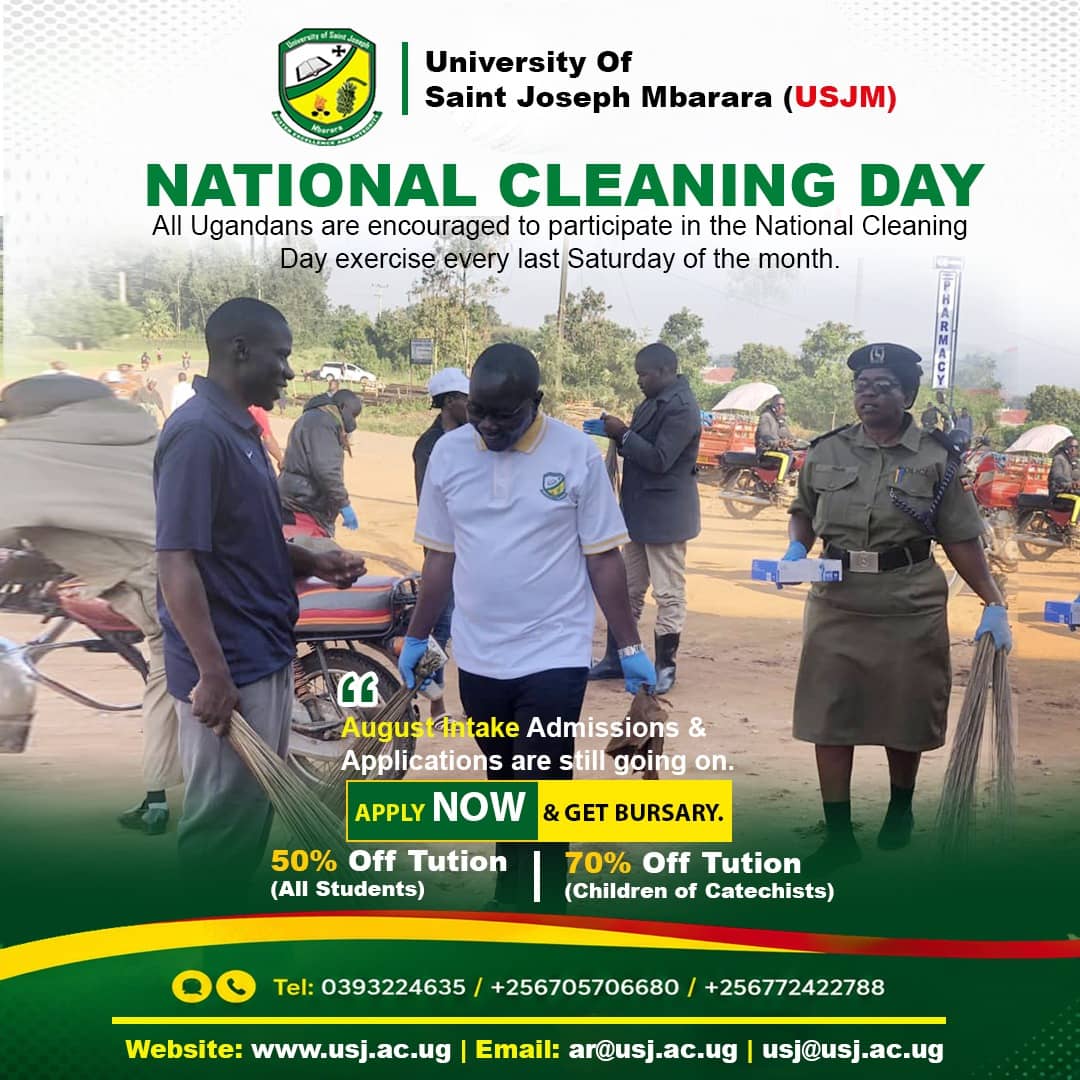 USJM Joins Uganda in Observing National Cleaning Day